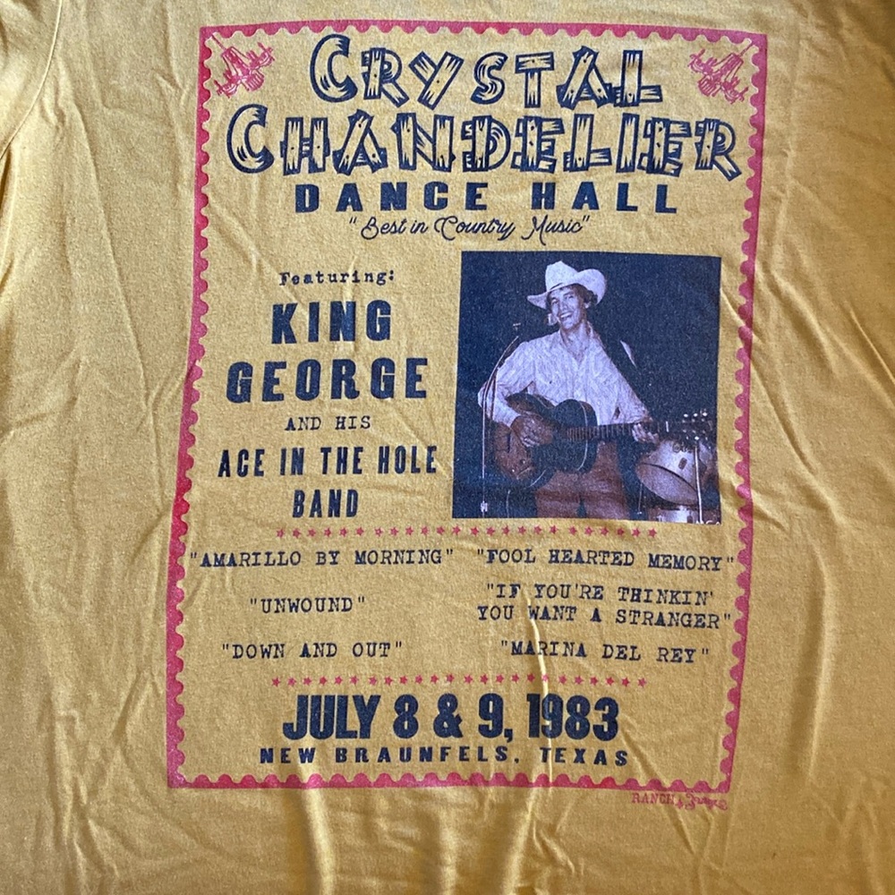 George Strait “King George and Ace in the Hole Band” t shirt